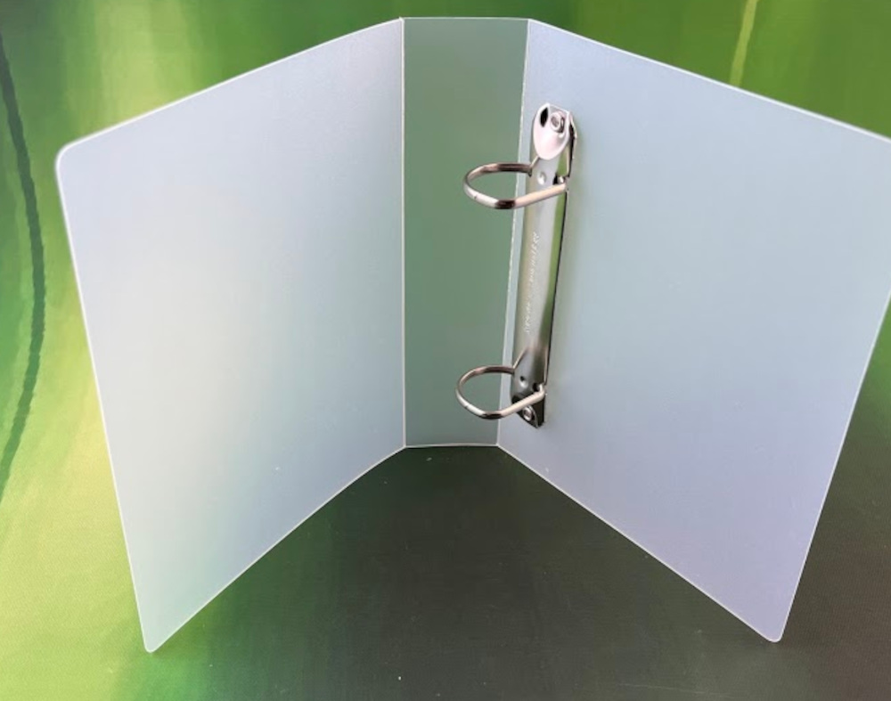 A6 Portrait Polypropylene Ring Binder 40mm Spine with 25mm 2 D ring