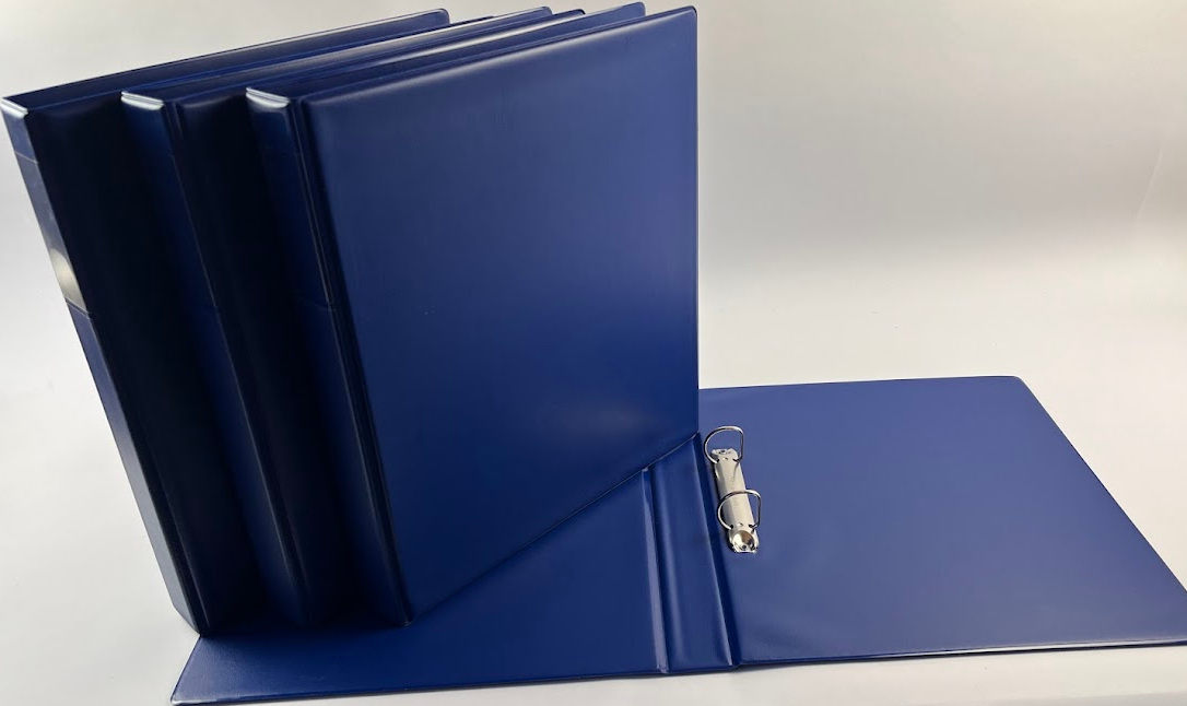 A4 Portrait Standard PVC Binder with 25mm 2 D ring - Pack of 4 Binders