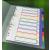 A4 Portrait Wide Multicoloured Polypropylene Dividers, Set of 10 - view 2