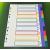 A4 Portrait Wide Multicoloured Polypropylene Dividers, Set of 10 - view 1